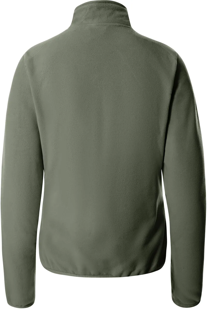 The North Face Womens 100 Glacier 1/4 Zip Fleece - Thyme-1